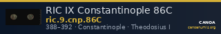 RIC IX Constantinople 86C — CANOA