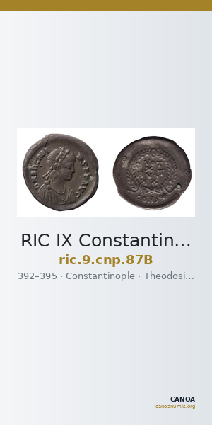 RIC IX Constantinople 87B — CANOA