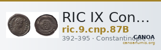 RIC IX Constantinople 87B — CANOA