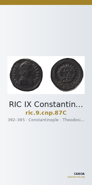RIC IX Constantinople 87C — CANOA