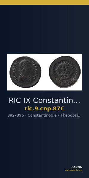 RIC IX Constantinople 87C — CANOA