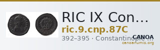 RIC IX Constantinople 87C — CANOA