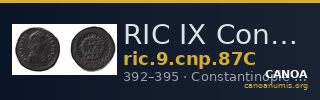 RIC IX Constantinople 87C — CANOA