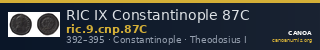 RIC IX Constantinople 87C — CANOA