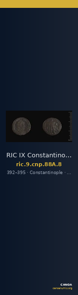 RIC IX Constantinople 88A: Subtype 8 — CANOA