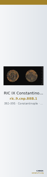 RIC IX Constantinople 88B: Subtype 1 — CANOA