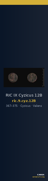 RIC IX Cyzicus 12B — CANOA