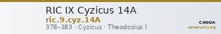 RIC IX Cyzicus 14A — CANOA
