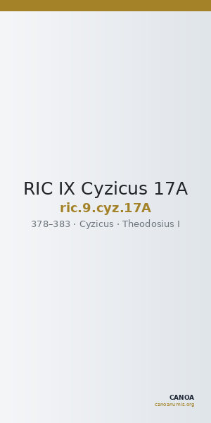 RIC IX Cyzicus 17A — CANOA