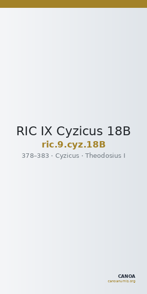 RIC IX Cyzicus 18B — CANOA