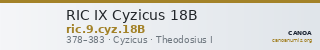 RIC IX Cyzicus 18B — CANOA
