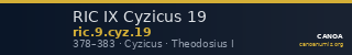 RIC IX Cyzicus 19 — CANOA