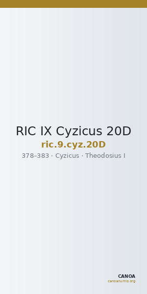 RIC IX Cyzicus 20D — CANOA