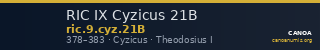 RIC IX Cyzicus 21B — CANOA