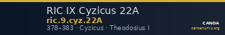 RIC IX Cyzicus 22A — CANOA