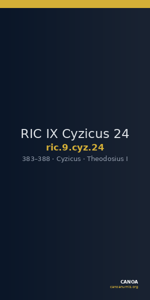 RIC IX Cyzicus 24 — CANOA