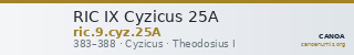 RIC IX Cyzicus 25A — CANOA