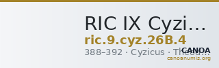 RIC IX Cyzicus 26B: Subtype 4 — CANOA