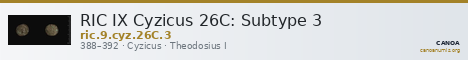 RIC IX Cyzicus 26C: Subtype 3 — CANOA