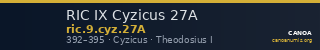 RIC IX Cyzicus 27A — CANOA