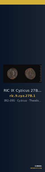 RIC IX Cyzicus 27B: Subtype 1 — CANOA