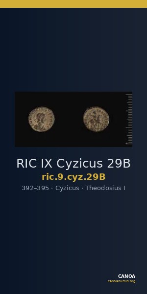 RIC IX Cyzicus 29B — CANOA
