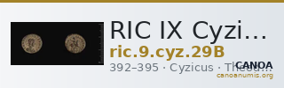 RIC IX Cyzicus 29B — CANOA