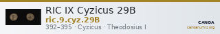 RIC IX Cyzicus 29B — CANOA