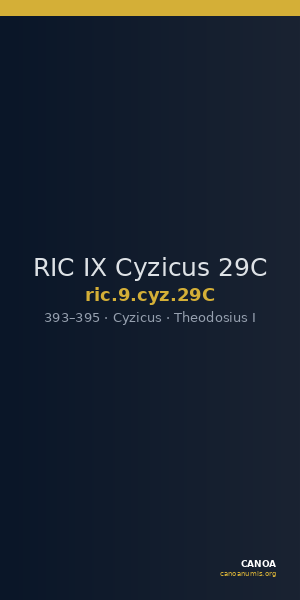 RIC IX Cyzicus 29C — CANOA