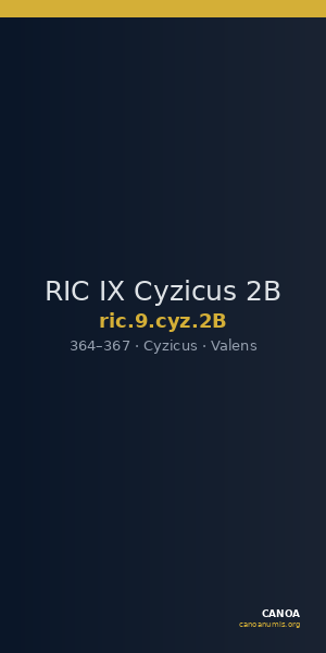 RIC IX Cyzicus 2B — CANOA
