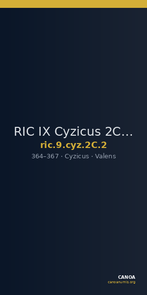 RIC IX Cyzicus 2C: Subtype 2 — CANOA