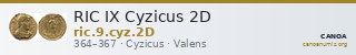 RIC IX Cyzicus 2D — CANOA