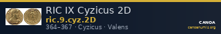 RIC IX Cyzicus 2D — CANOA