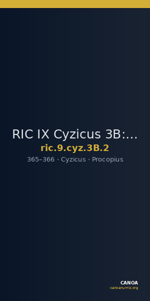 RIC IX Cyzicus 3B: Subtype 2 — CANOA