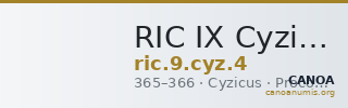 RIC IX Cyzicus 4 — CANOA
