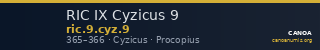 RIC IX Cyzicus 9 — CANOA
