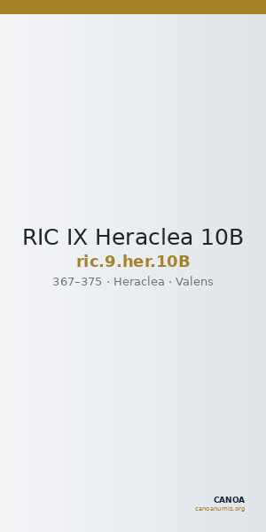 RIC IX Heraclea 10B — CANOA