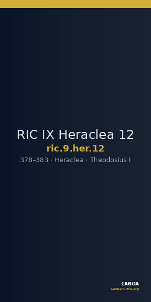RIC IX Heraclea 12 — CANOA
