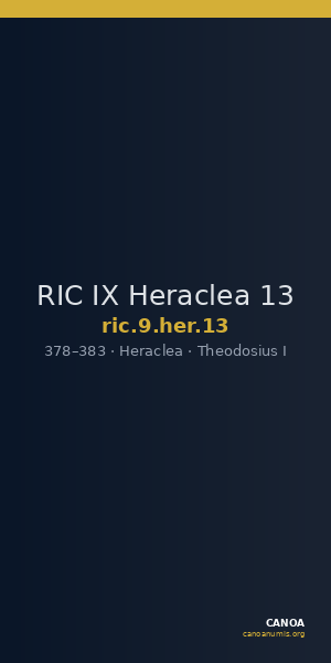 RIC IX Heraclea 13 — CANOA