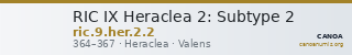 RIC IX Heraclea 2: Subtype 2 — CANOA