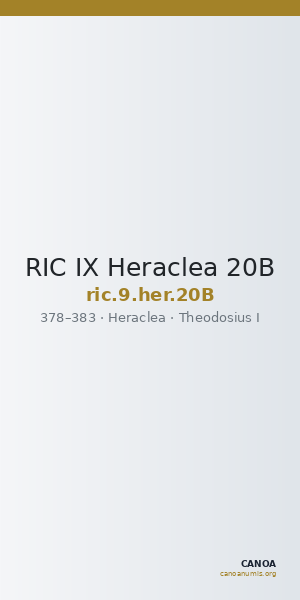 RIC IX Heraclea 20B — CANOA