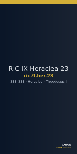 RIC IX Heraclea 23 — CANOA