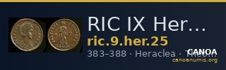RIC IX Heraclea 25 — CANOA
