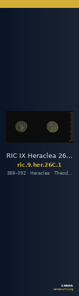 RIC IX Heraclea 26C: Subtype 1 — CANOA