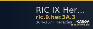 RIC IX Heraclea 3A: Subtype 3 — CANOA