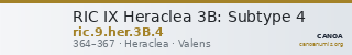 RIC IX Heraclea 3B: Subtype 4 — CANOA