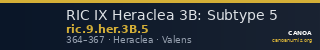 RIC IX Heraclea 3B: Subtype 5 — CANOA