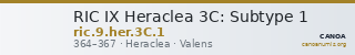 RIC IX Heraclea 3C: Subtype 1 — CANOA
