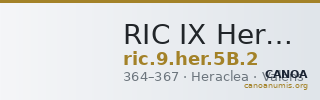 RIC IX Heraclea 5B: Subtype 2 — CANOA