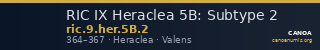 RIC IX Heraclea 5B: Subtype 2 — CANOA